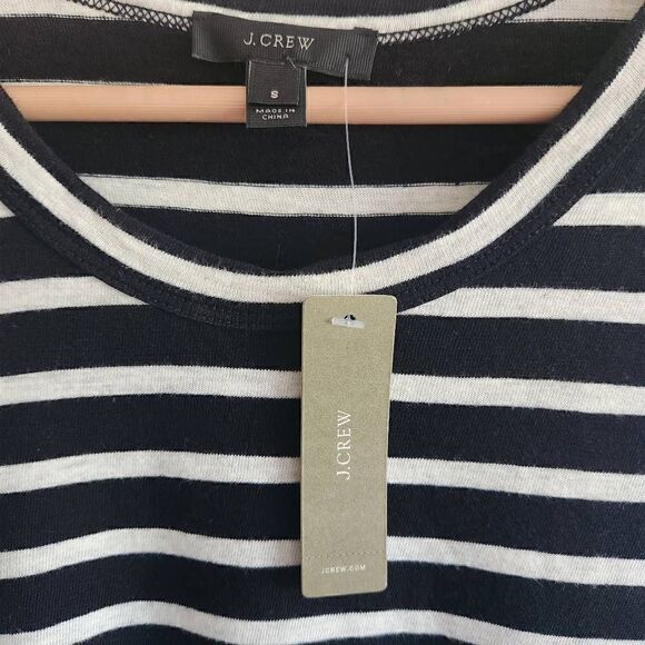 J. Crew Striped Zipper Shift Dress Size Small - Picture 5 of 6